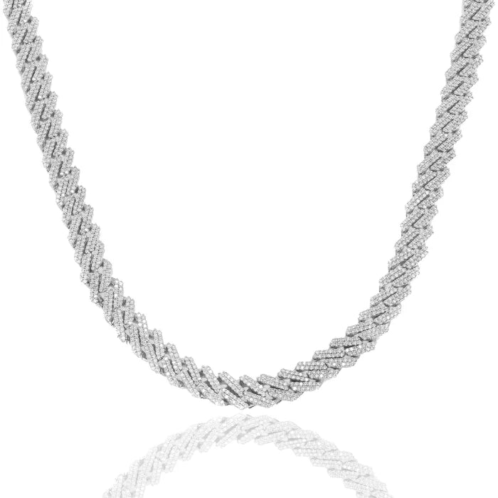 WHITE GOLD CUBAN LINKS
