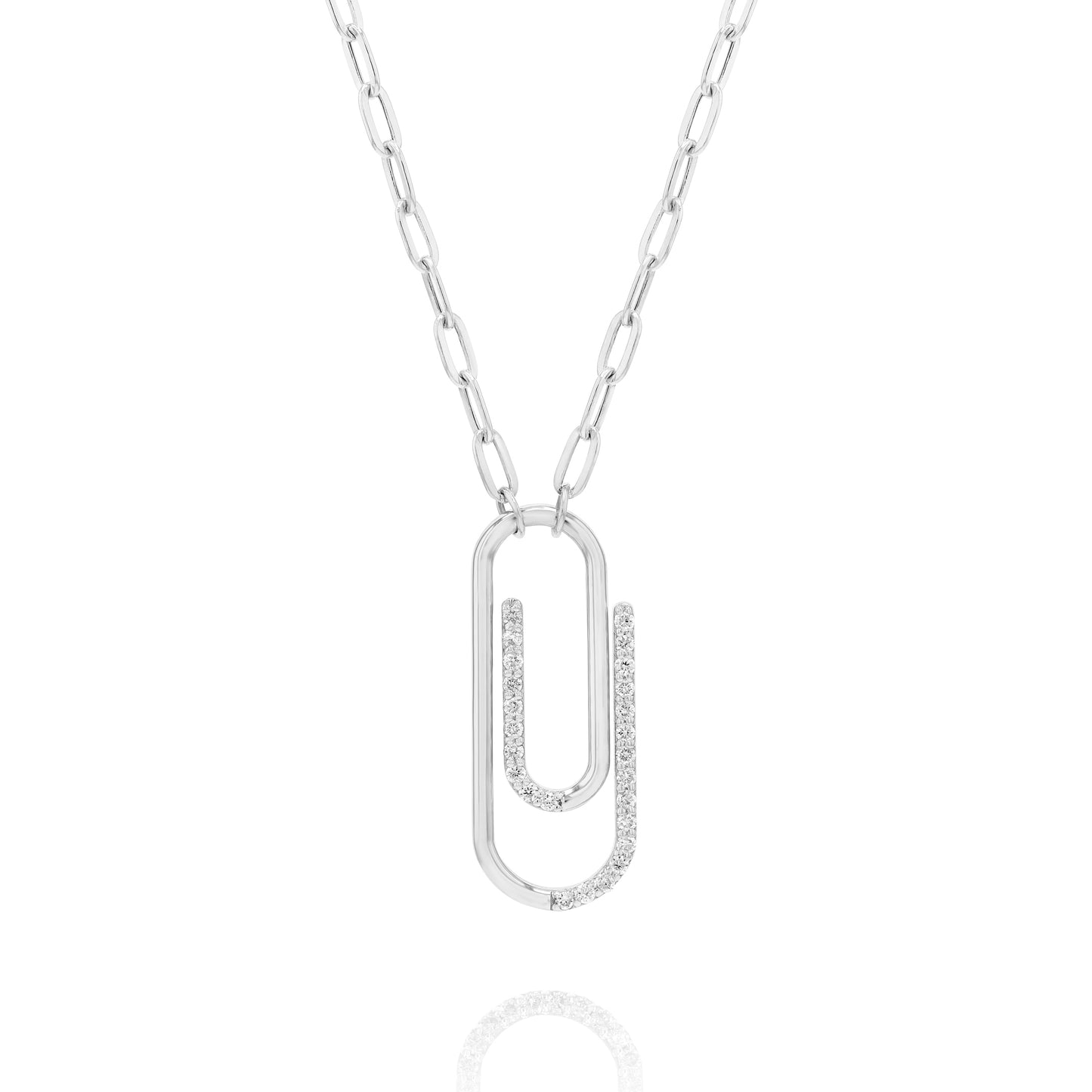 Minimalist Paper Clip Necklace