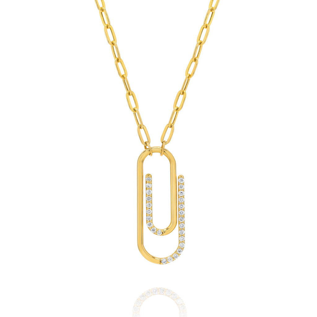 Minimalist Paper Clip Necklace