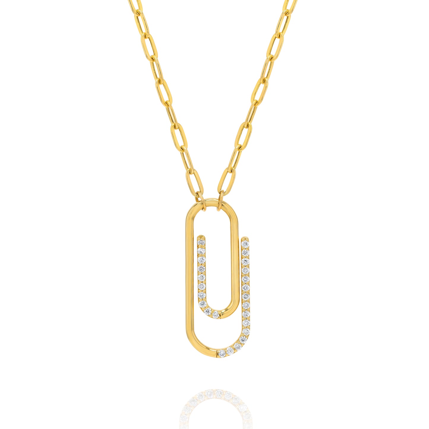 Minimalist Paper Clip Necklace
