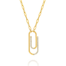 Minimalist Paper Clip Necklace