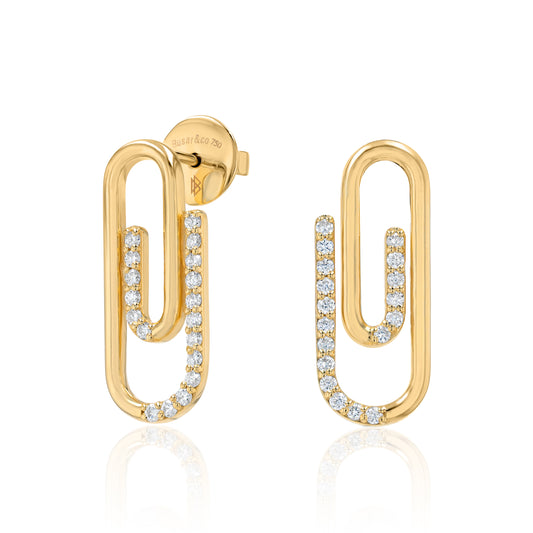 Minimalist Paper Clip Earings