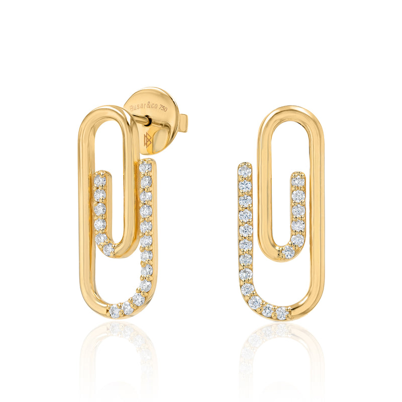 Minimalist Paper Clip Earings