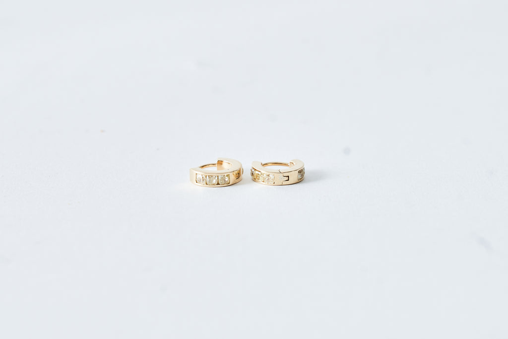YELLOW DIAMOND EARRINGS