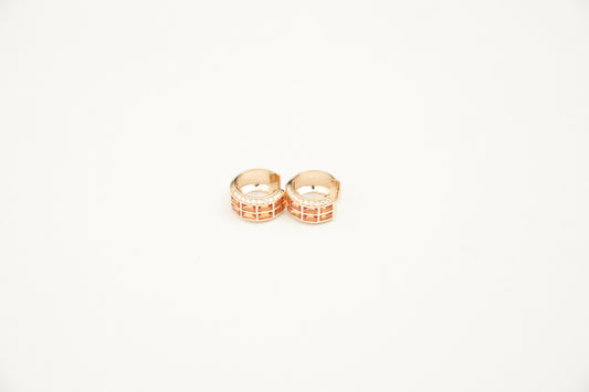 Yellow sapphire huggies