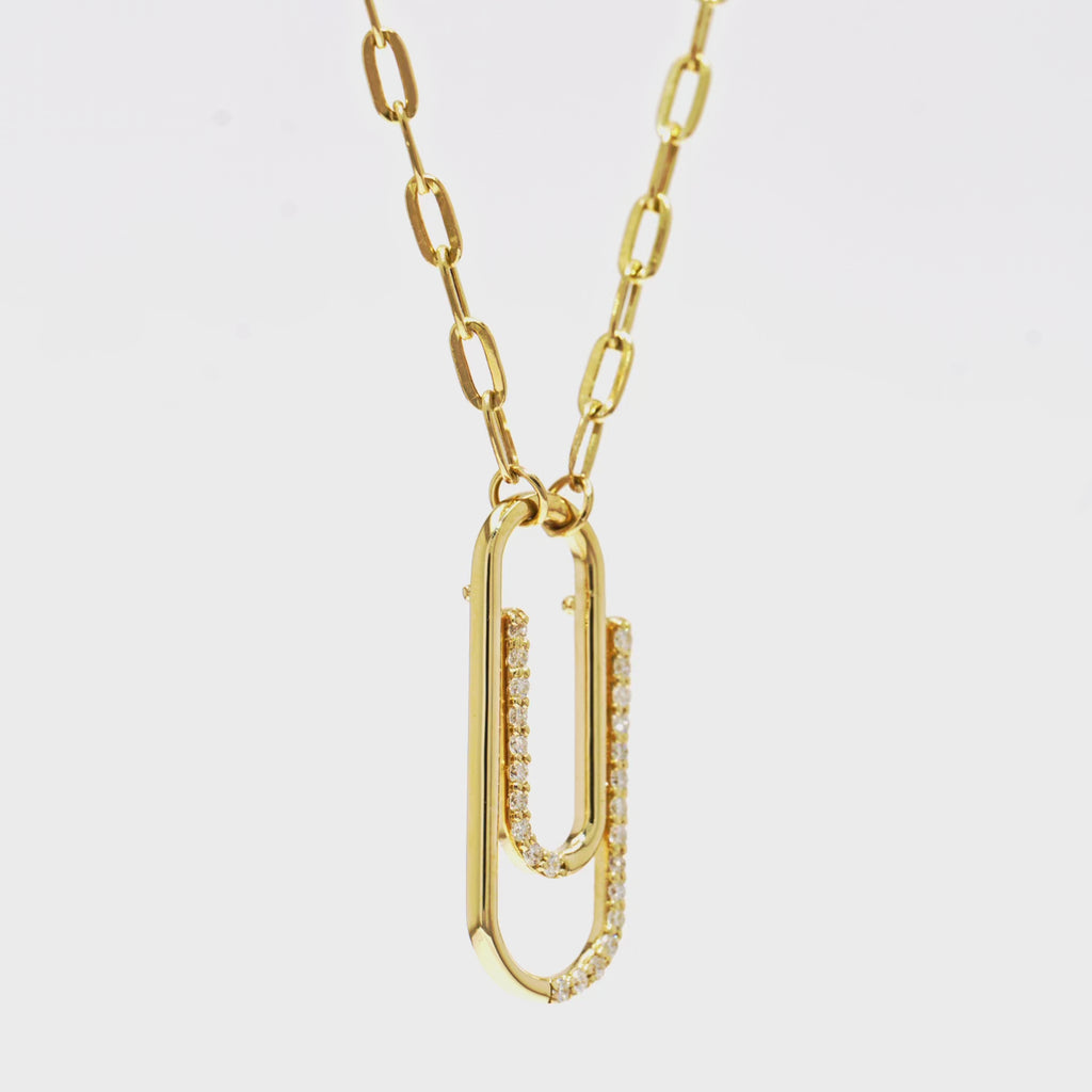 Minimalist Paper Clip Necklace