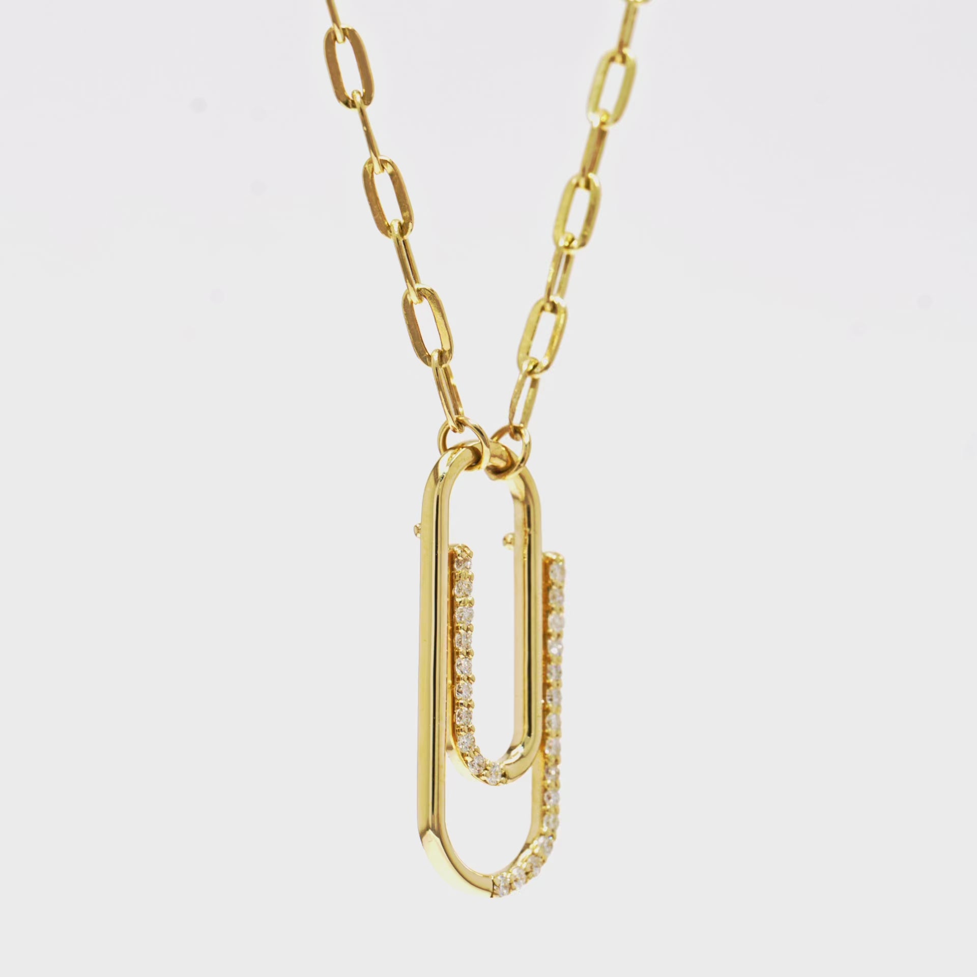 Minimalist Paper Clip Necklace