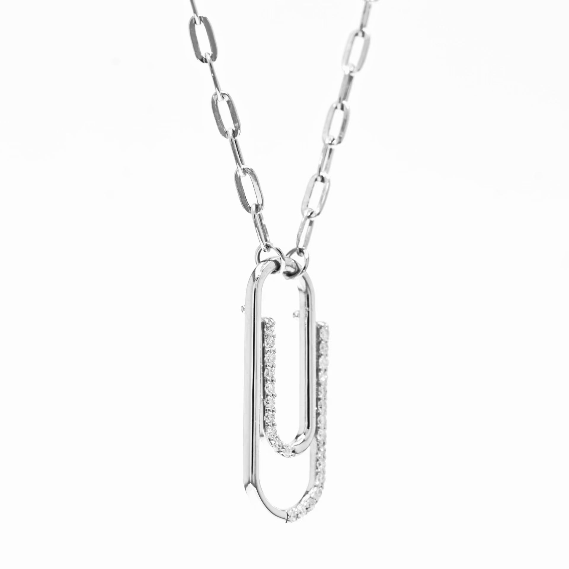 Minimalist Paper Clip Necklace